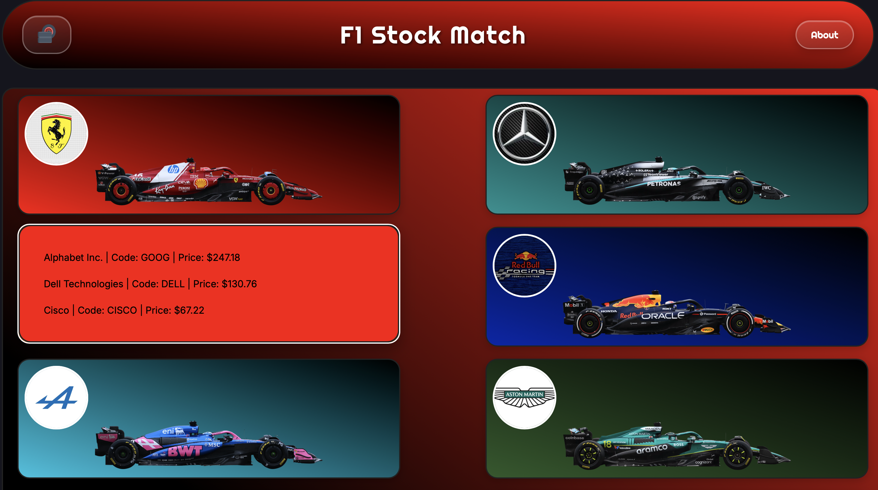 F1 Stock Match
